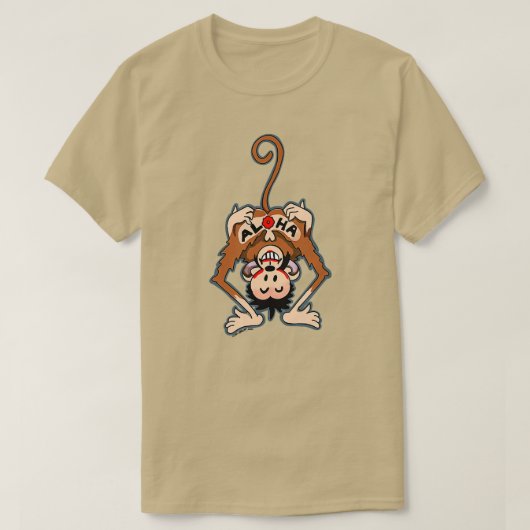  Aloha Monkey Tattoo T-shirt (Design voorkant)