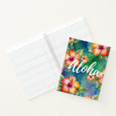 Aloha mooie hibiscus bloem patroon Hawaii Notitieboek (Binnen)