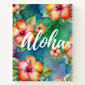 Aloha mooie hibiscus bloem patroon Hawaii Notitieboek (Achterkant)
