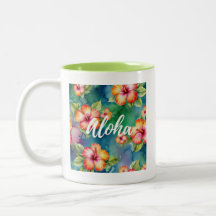 Aloha mooie hibiscus bloempatroon Hawaii 