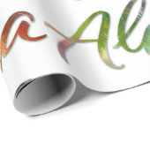 Aloha - Natuur belettering wit - Hawaii Hawai'i Cadeaupapier (Rol Hoek)