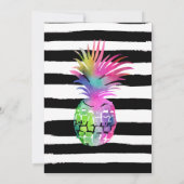 Aloha Neon Tropical Luau Pool Party Verjaardag Kaart (Achterkant)