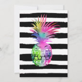 Aloha Neon Tropical Luau Zomer Fun Verjaardag Kaart (Achterkant)