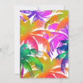 Aloha Neon Tropical Luau Zomer Fun Verjaardag Kaart (Achterkant)