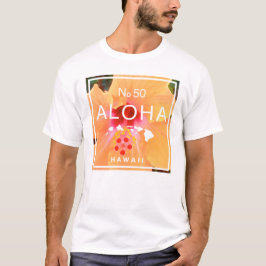 Aloha No 50 Oranje Hibiscus T-shirt
