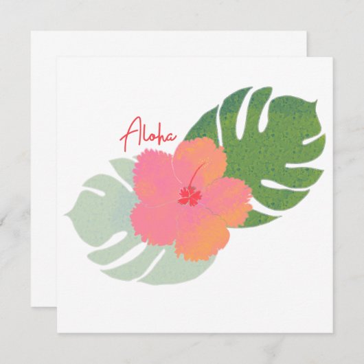 Aloha Notecard (Voorkant / Achterkant)