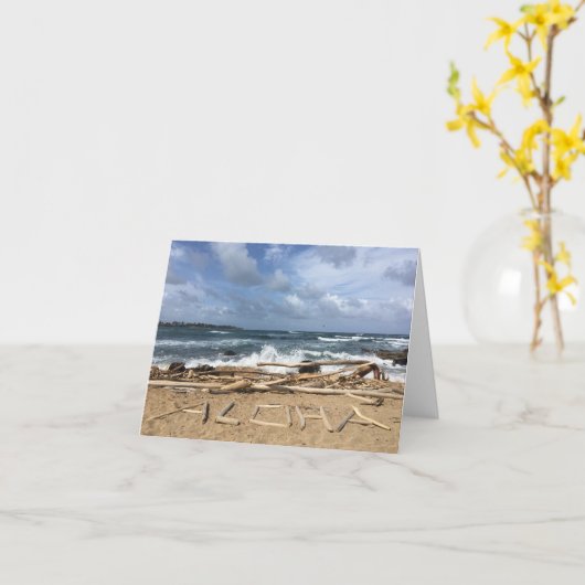 Aloha Notecard Kaart (Gele Bloem)