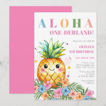 Aloha Onederland Tropische Ananas 1e Verjaardag