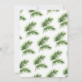 Aloha Onederland Zomer Tropisch Meisje 1e verjaard Kaart (Achterkant)