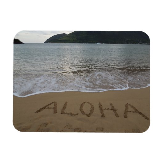 Aloha op het strand in Kauai Magneet (Horizontaal)