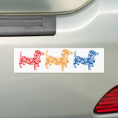 Aloha Oranje Doxies Bumpersticker (Op auto)