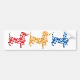 Aloha Oranje Doxies Bumpersticker