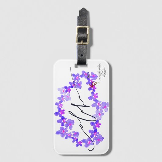 Aloha Orchid Bagagelabels (Voorkant (verticaal))