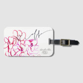 Aloha Orchid Flower Bagagelabel (Voorkant (horizontaal))