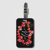 Aloha Orchid Lei Bagagelabels (Voorkant (verticaal))