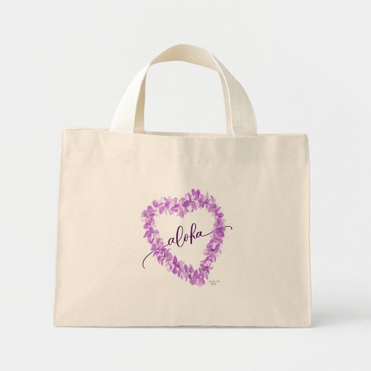 Aloha Orchid Lei Canvas tas (Voorkant)