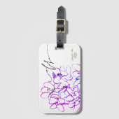 Aloha Orchid Luggage / Bag Label Bagagelabel (Voorkant (verticaal))