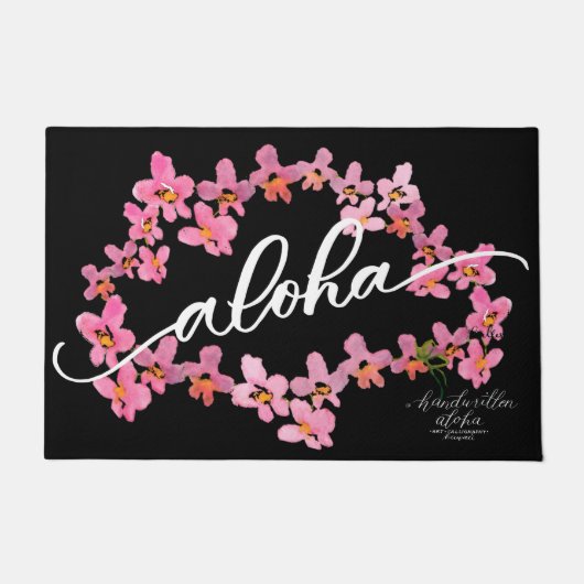 Aloha Orchidee Welkommat Deurmat (Voorkant)