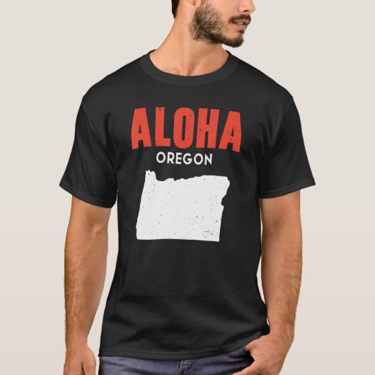 Aloha Oregon USA T-shirt (Voorkant)