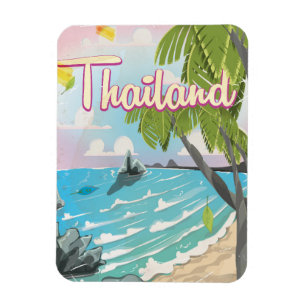 Aloha! Oude poster cartoon Magneet