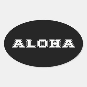 Aloha Ovale Sticker