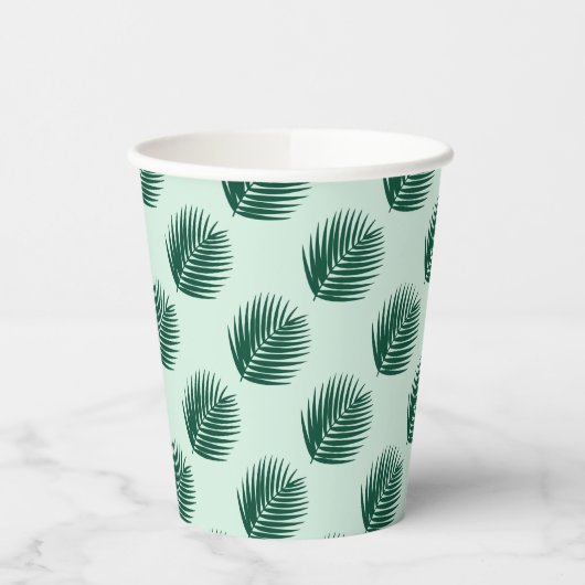 Aloha Palm Leaves Papieren Bekers (Links)