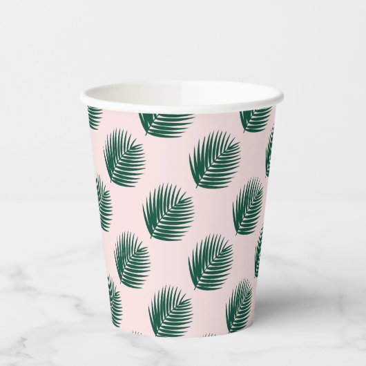 Aloha Palm Leaves Papieren Bekers (Links)