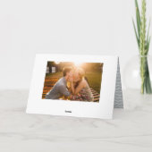 Aloha Palm Tree 2 Photo Feestdagen Kaart (Achterkant)