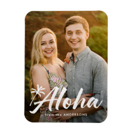 Aloha Palm Tree vakantiefoto Magneet