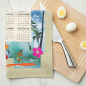 Aloha Paradise Hawaiian Briefkaart 2022 Agenda Theedoek (Quarter Fold)