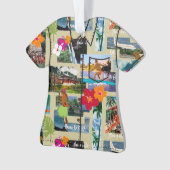 Aloha Paradise Hawaiian Briefkaart Aloha Shirt Ornament (voorkant)
