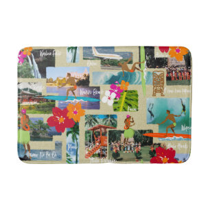 Aloha Paradise Hawaiian  Briefkaart Badmat