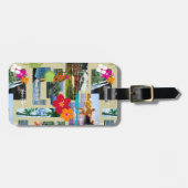 Aloha Paradise Hawaiian  Briefkaart Bagagelabel (Voorkant horizontaal)