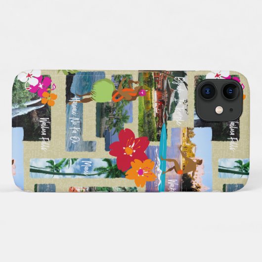 Aloha Paradise Hawaiian  Briefkaart Case-Mate iPhone Case (Achterkant (horizontaal))