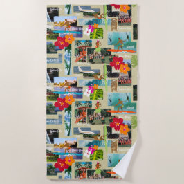 Aloha Paradise Hawaiian Briefkaart Strandlaken