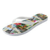 Aloha Paradise Hawaiian  Briefkaart Teenslippers (Schuin)