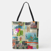 Aloha Paradise Hawaiian  Briefkaart Tote Bag (Achterkant)