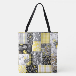 Aloha Patchwork Hawaiian Beach Bag - Neutraal Tote Bag