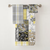 Aloha Patchwork Hawaiian Tropische Prints - Neutra Bad Handdoek (Insitu)