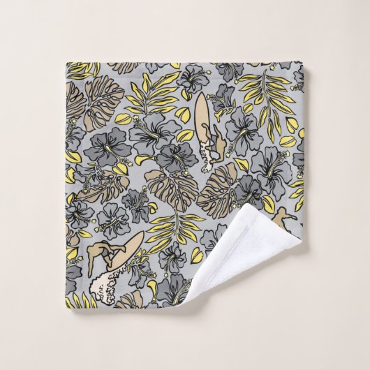 Aloha Patchwork Hawaiian Tropische Prints - Neutra Bad Handdoek (Wasdoekje)