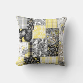 Aloha Patchwork Hawaiian Tropische Prints - Neutra Buitenkussen