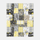 Aloha Patchwork Hawaiian Tropische Prints - Neutra Fleece Deken (Voorkant)