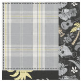 Aloha Patchwork Hawaiian Tropische Prints - Neutra Stof (Close Up)