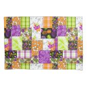 Aloha Patchwork Hawaiian Tropische Prints - Violet Kussensloop (Voorkant)