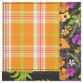 Aloha Patchwork Hawaiian Tropische Prints - Violet Stof (Close Up)