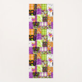 Aloha Patchwork Hawaiian Tropische Prints - Violet Yogamat (Voorkant)