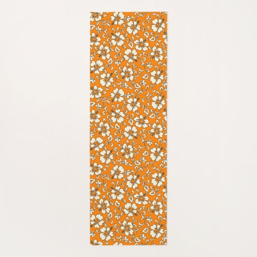 Aloha Patchwork Hawaiian Tropische Prints - Violet Yogamat (Achterkant)