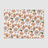 Aloha! Patroon van tropische zeeschelpen Tissuepapier (Voorkant)
