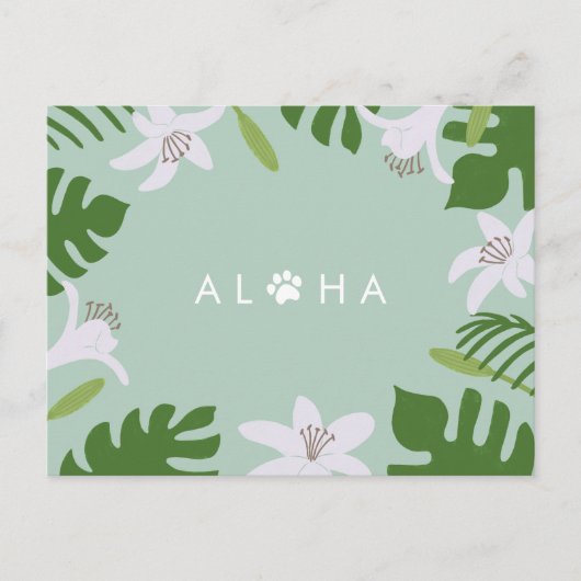 Aloha Pet Appointment Reminder Briefkaart (Voorkant)