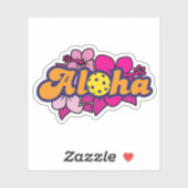 Aloha Pickleball Sticker (Vel)